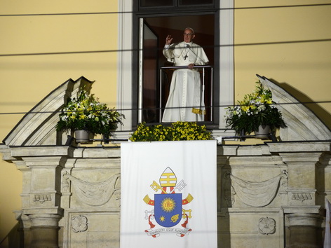 Papst Balkon Krakau