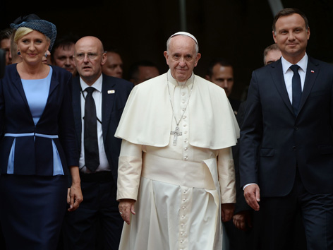 Papst beim polnischen Präsidenten