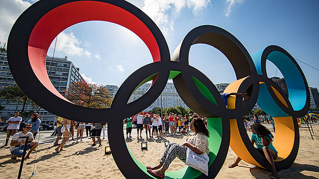 Olympischen Ringe in Rio