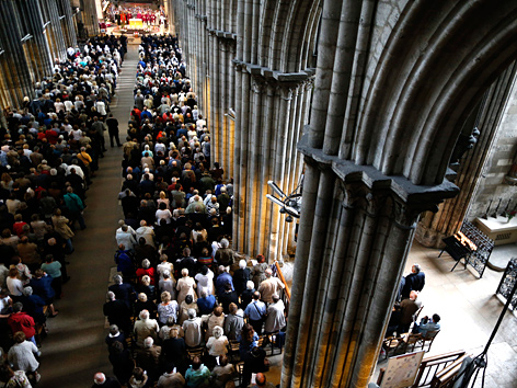 Trauerfeier für den ermordeten Priester Jacques Hamel in der Kathedrale in Rouen, Frankreich