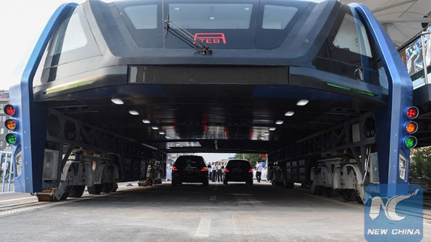 Chinesischer Tunnelbus im Praxistest