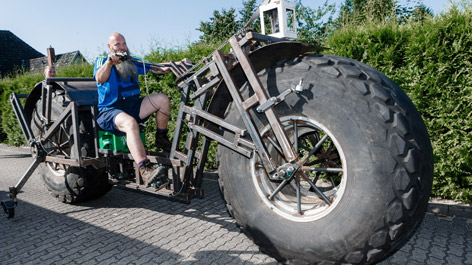 Norddeutscher fuhr schwerstes Fahrrad der Welt