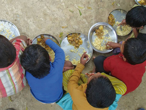 Essensausspeisung von Mary`s Meals in Indien