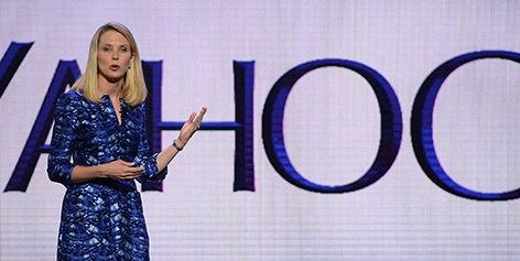 Yahoo-Chefin Marissa Mayer auf der International CES in Las Vegas 2014