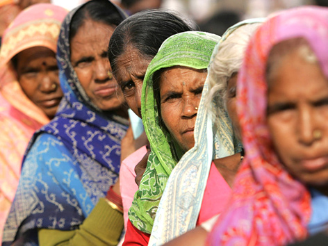 Dalit-Frauen in Mumbai, Indien