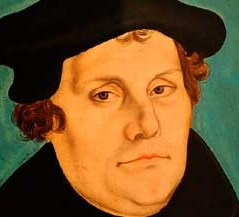 Portait von Martin Luther.