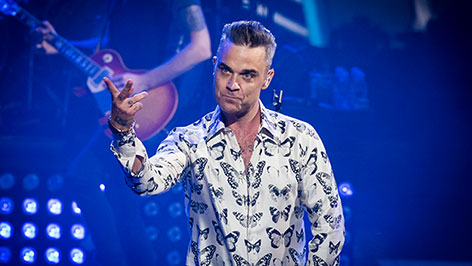 Robbie Williams auf der Bühne