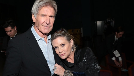 Carrie Fisher und Harrison Ford