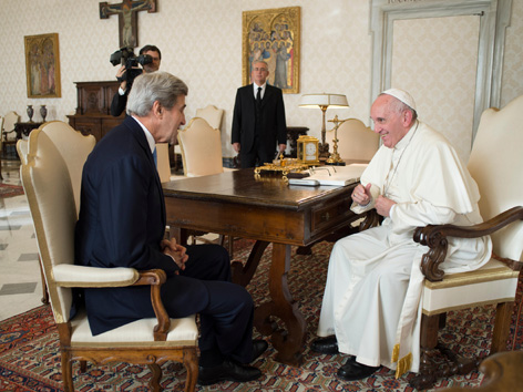 US Außenminister Kerry bei Papst Franziskus