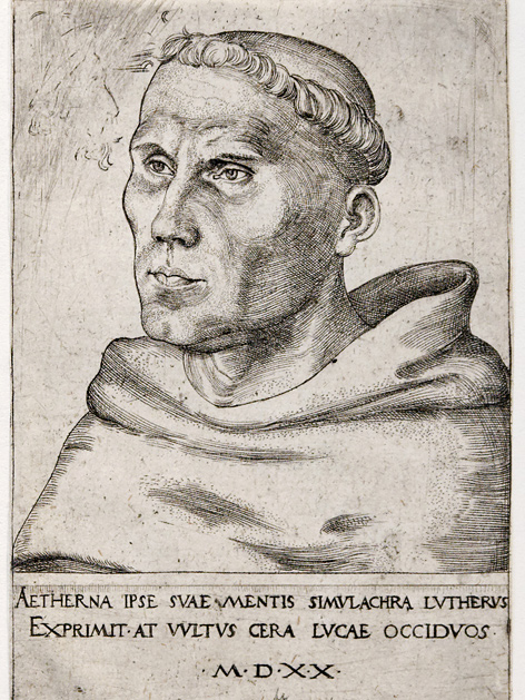 Martin Luther als junger Mönch, Lucas Cranach der Ältere, 1520