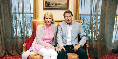 Claudia Stöckl und Udo Jürgens