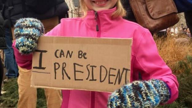 "I can be president"-Plakat