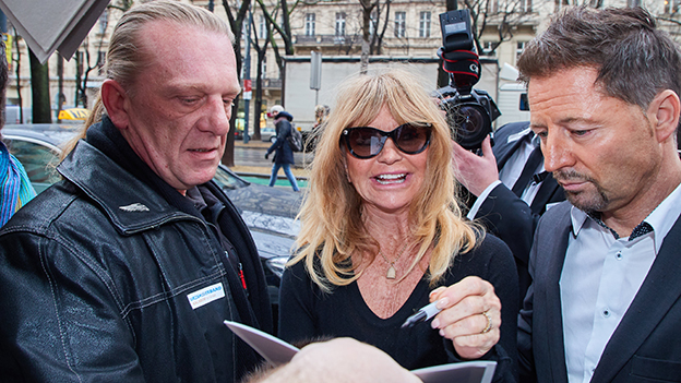 Goldie Hawn in Wien gelandet