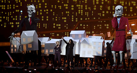 Katy Perry auf der Bühne der Brit Awards