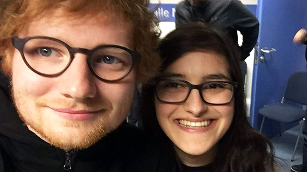 Ed Sheeran mit Fans