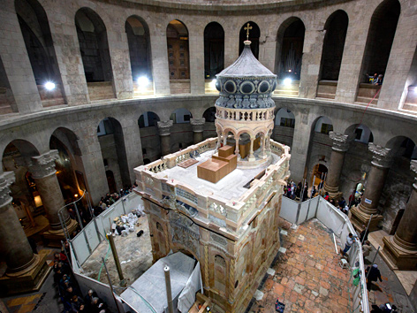 Die renovierte Grabeskirche in Jerusalem