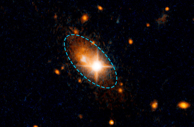 Hubble-Aufnahme des Schwarzen Lochs
