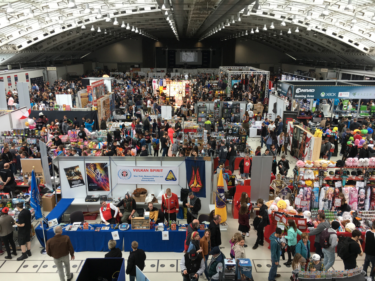 Comic Con in Linz, Totale der Halle