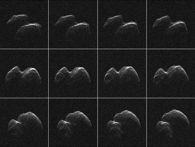 Radaraufnahmen des Asteroiden 2014 JO25