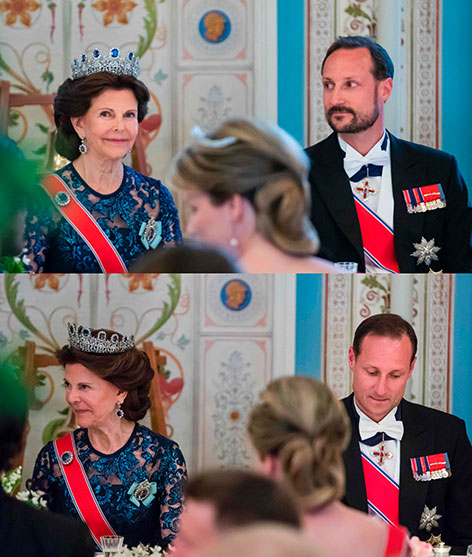 Norwegens Königin Sonja und Prinz Haakon