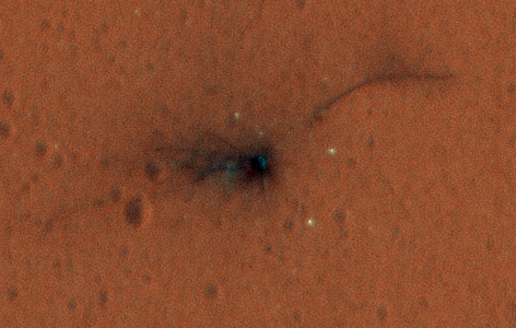 Absturzstelle von Schiaparelli auf dem Mars