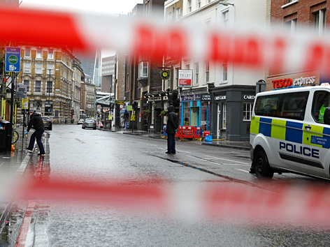 Polizeiabsperrung nach dem Terroranschlag in London