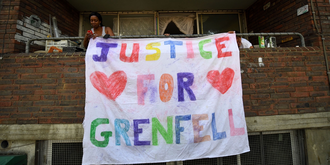 Plakat - Justice for Grenfell