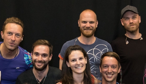 Die gewinner des Ö3-Meet and Greets mit Coldplay
