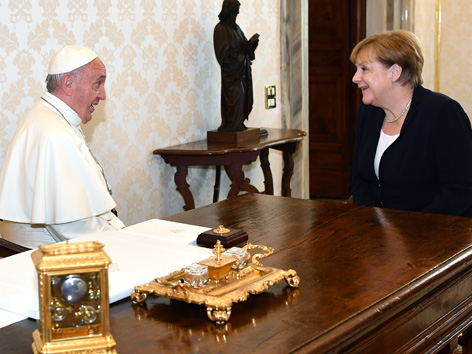 Angela Merkel bei Papst Franziskus
