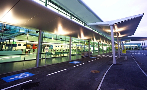 Abflughalle des Flughafen Graz