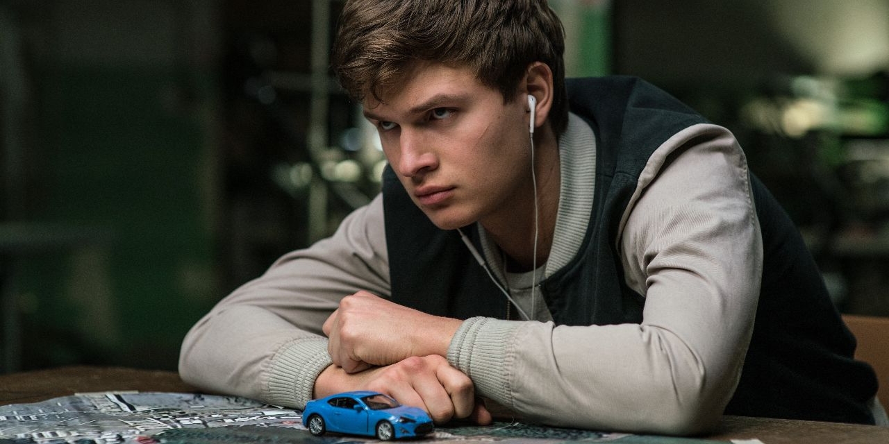 ansel elgort in "baby driver"