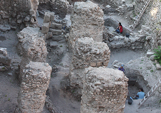 Die Ausgrabungsstätte in Sidon