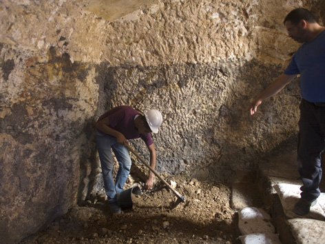Archäologen bei der Arbeit in Jerusalem
