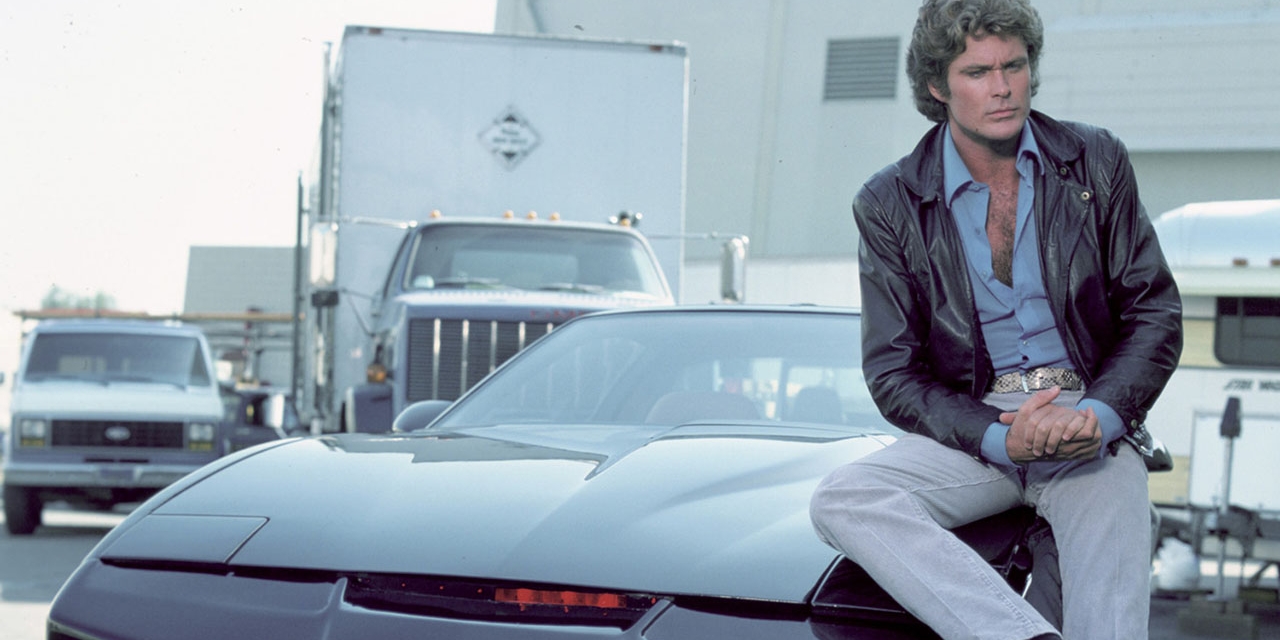 David Hasselhoff als Knight Rider in der Originalserie