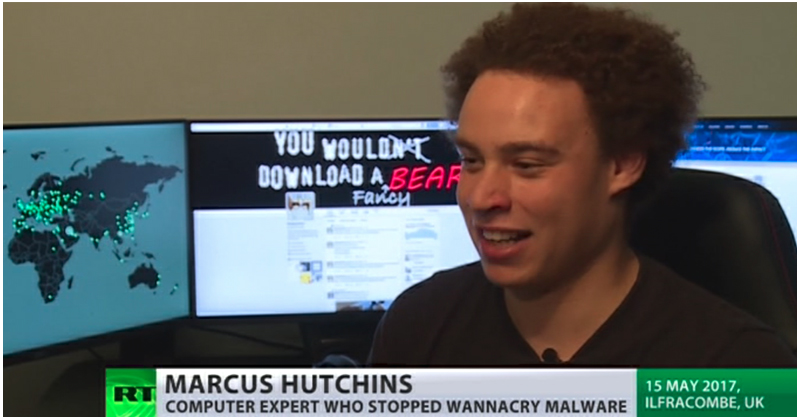 Marcus Hutchins in einem Interview mit dem TV-Sender RT