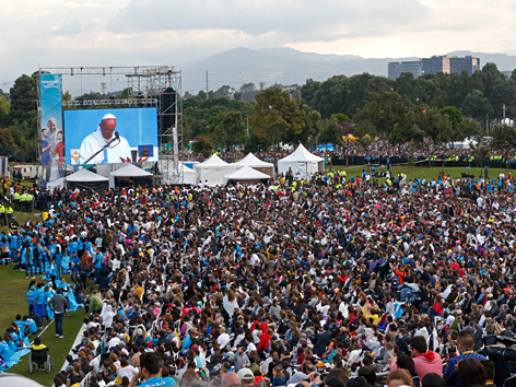 Papst-Gottesdienst in Bogota