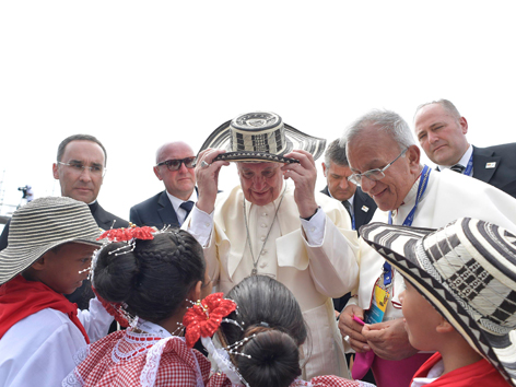 Papst mit Sombrero