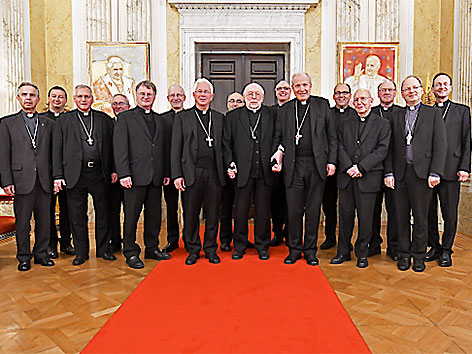 Österreichischen römisch-katholischen Bischöfe bei der Herbstvollversammlung 2017