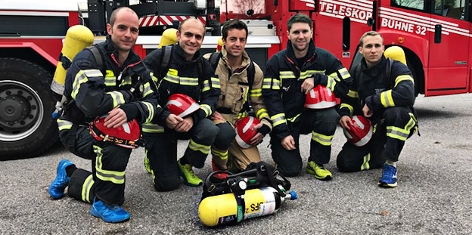 Feuerwehrmänner der Berufsfeuerwehr Salzburg