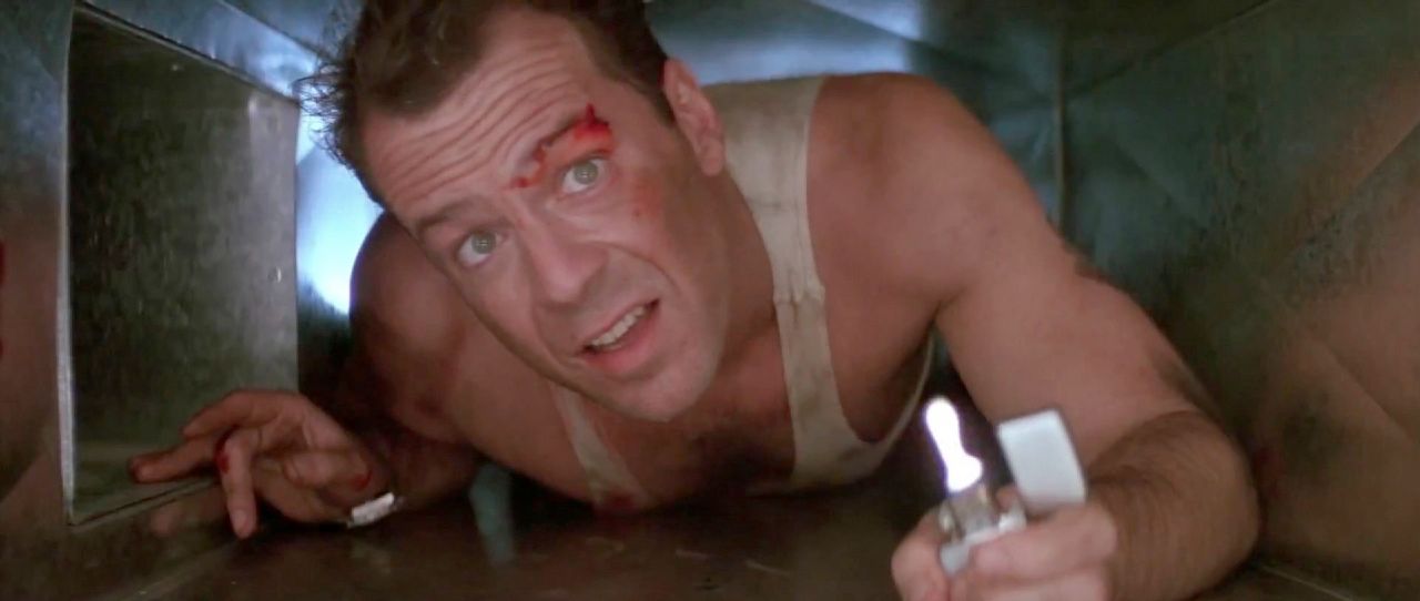 Bruce Willis in "Die Hard"