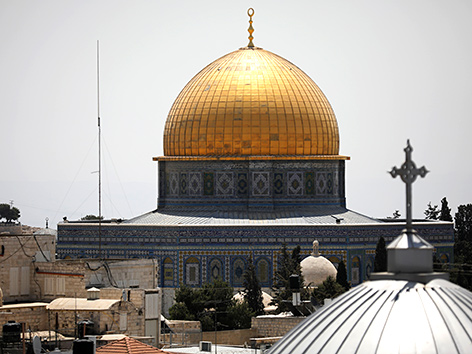   The dome of the rock in Jerusalem 