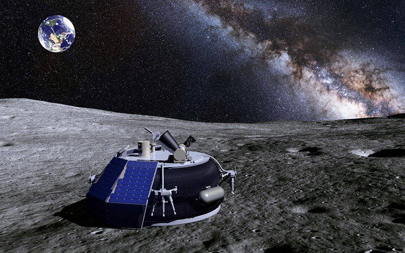 Lander MX-1 auf dem Mond
