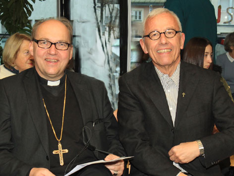 Bischof Hermann Glettler und der neue Generalvikar der Diözese Innsbruck, Florian Huber