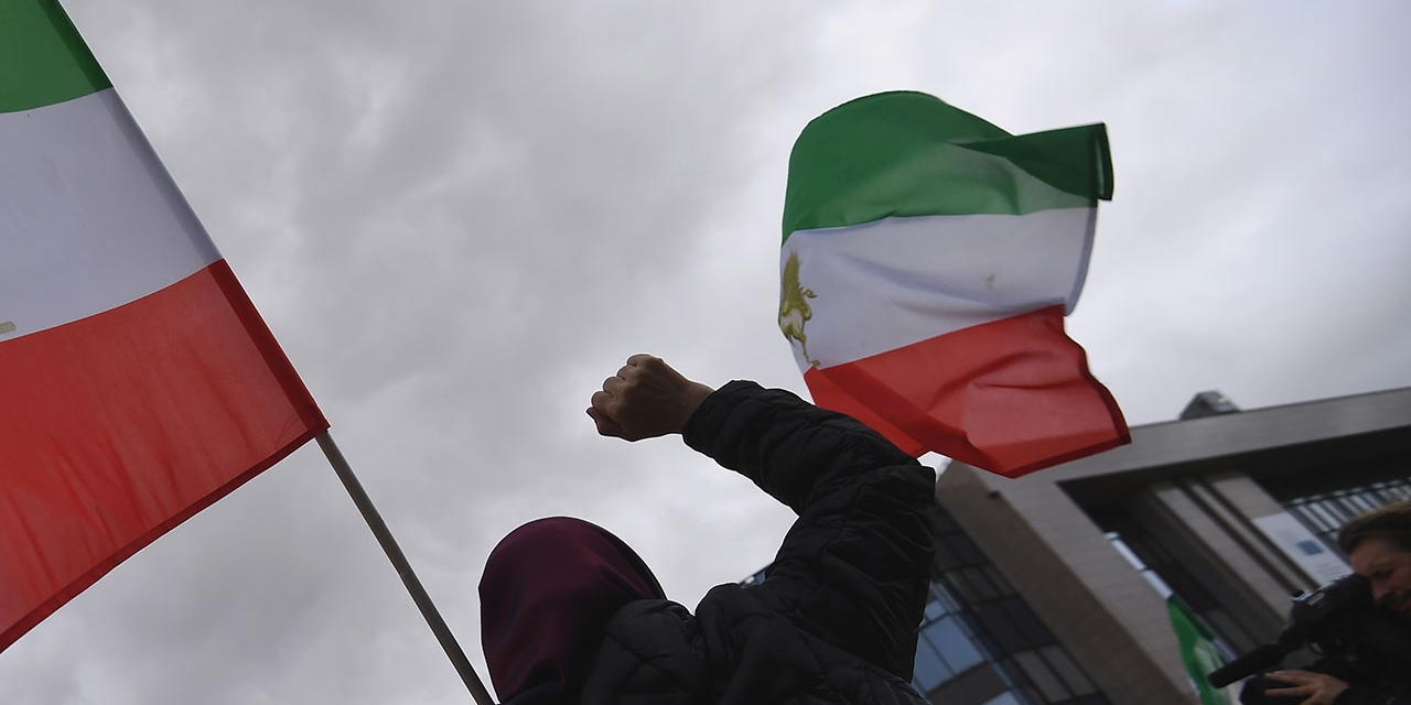 Unterstützungsproteste für Iran in Brüssel
