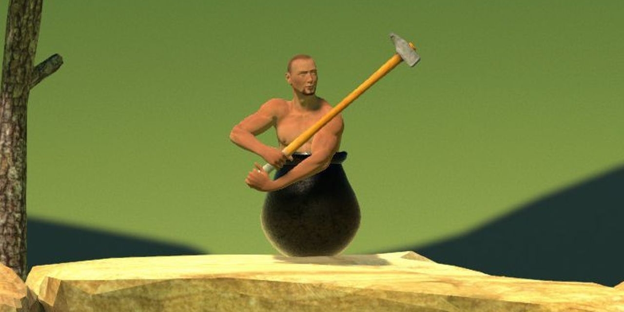 getting over it with bennett foddy top of the mountain