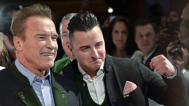 Arnold Schwarzenegger und Andreas Gabalier in Kitzbühel