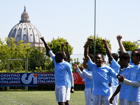 Vatikanische Fußballspieler