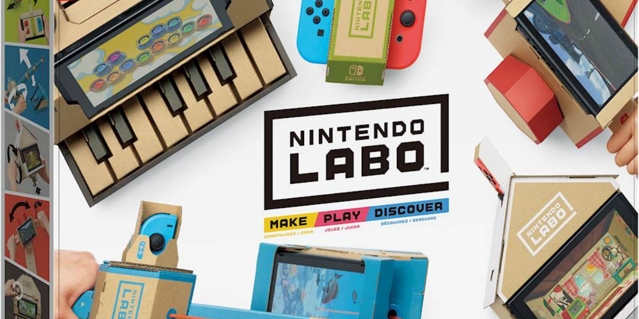 Nintendo Labo wurde veröffentlicht. Interaktives Spielkonsolenprinzip.