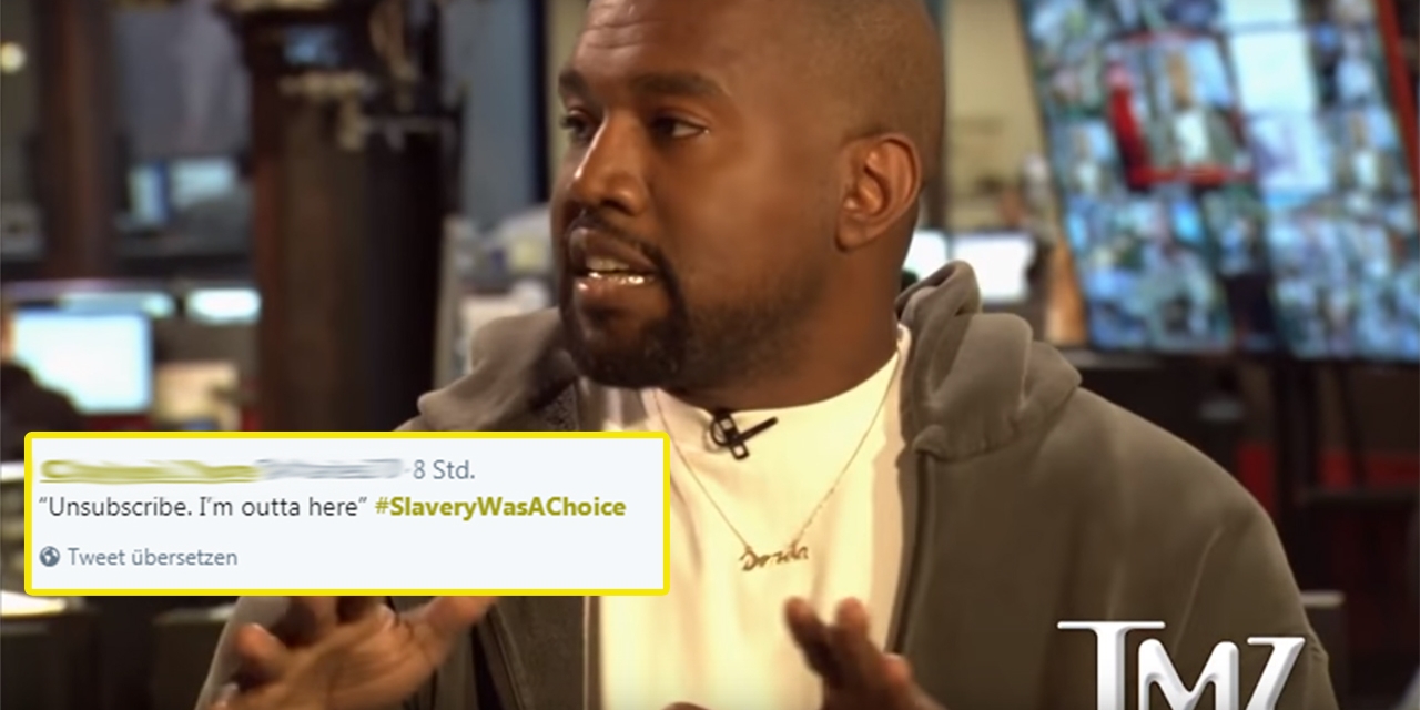 Kanye West und #slaverywasachoice tweet