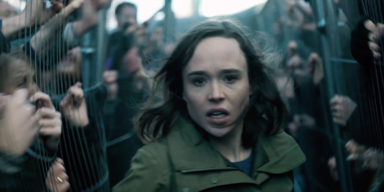 Ellen Page läuft zwischen Zombies